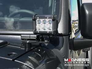Jeep JL Wrangler A-Pillar Light Brackets